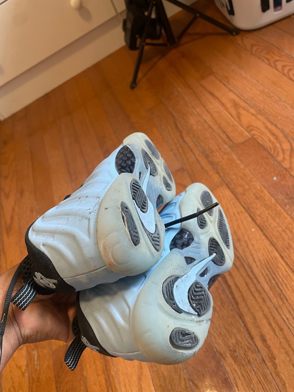 Nike Kids Light Blue and Black Sneakers